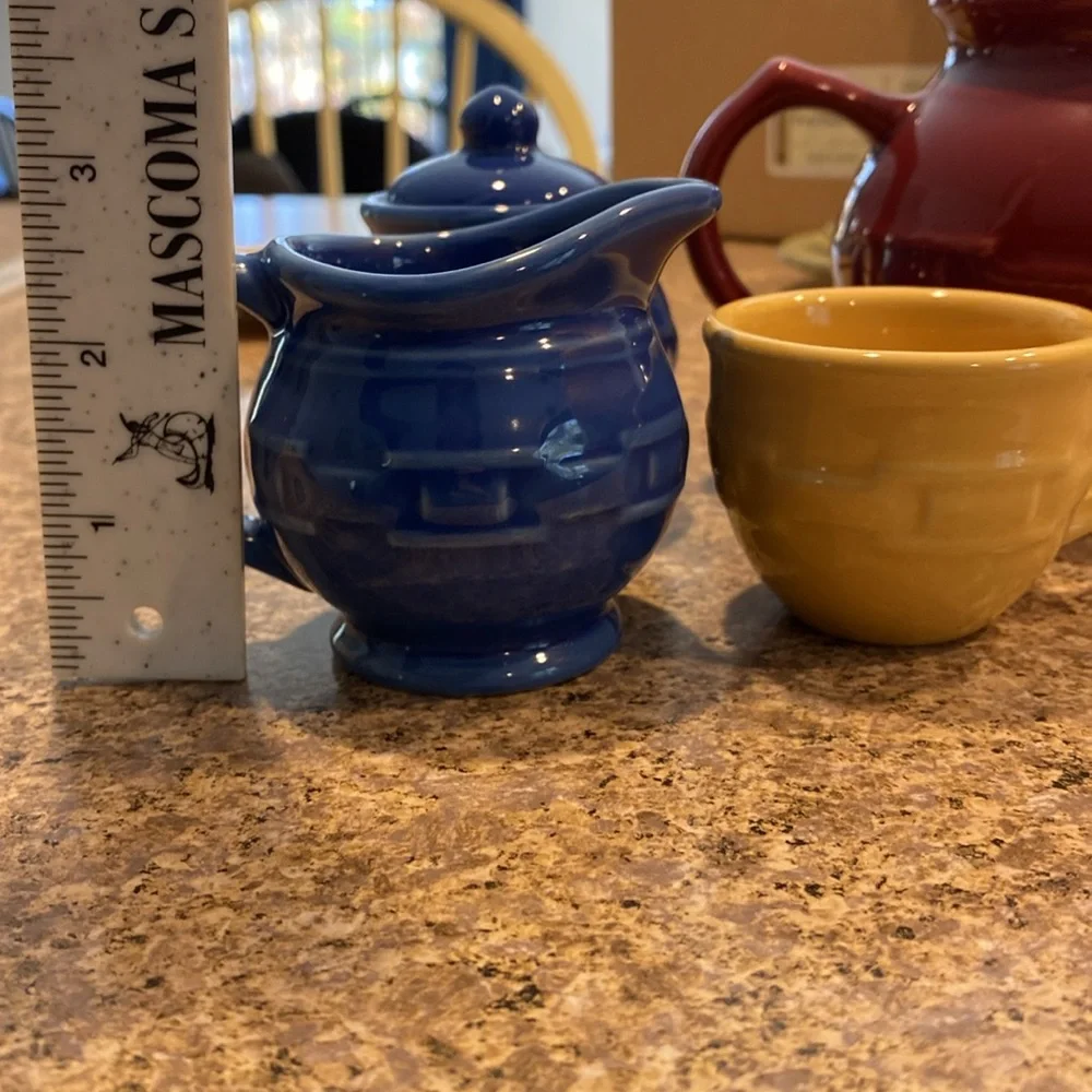Longaberger Woven Traditions Childs Tea Party Set Item 31627 Pottery